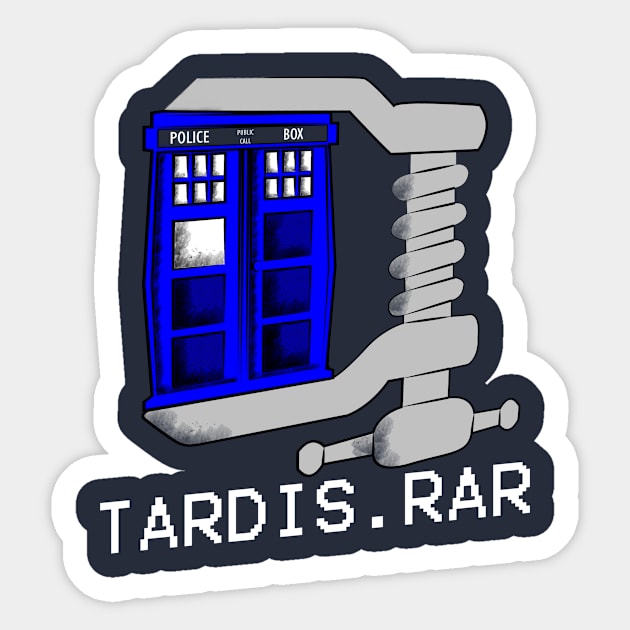 Tardis.rar Sticker by Butnyes